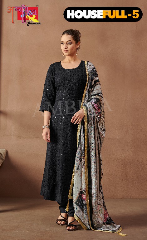 housefull vol 5 by ambika kurti readymade combo rayon 3pcs dress