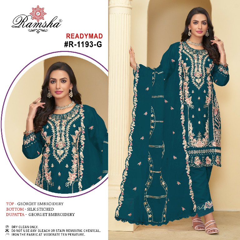 Ramsha R-1193 Wholesale Readymade Indian Pakistani Salwar Suits