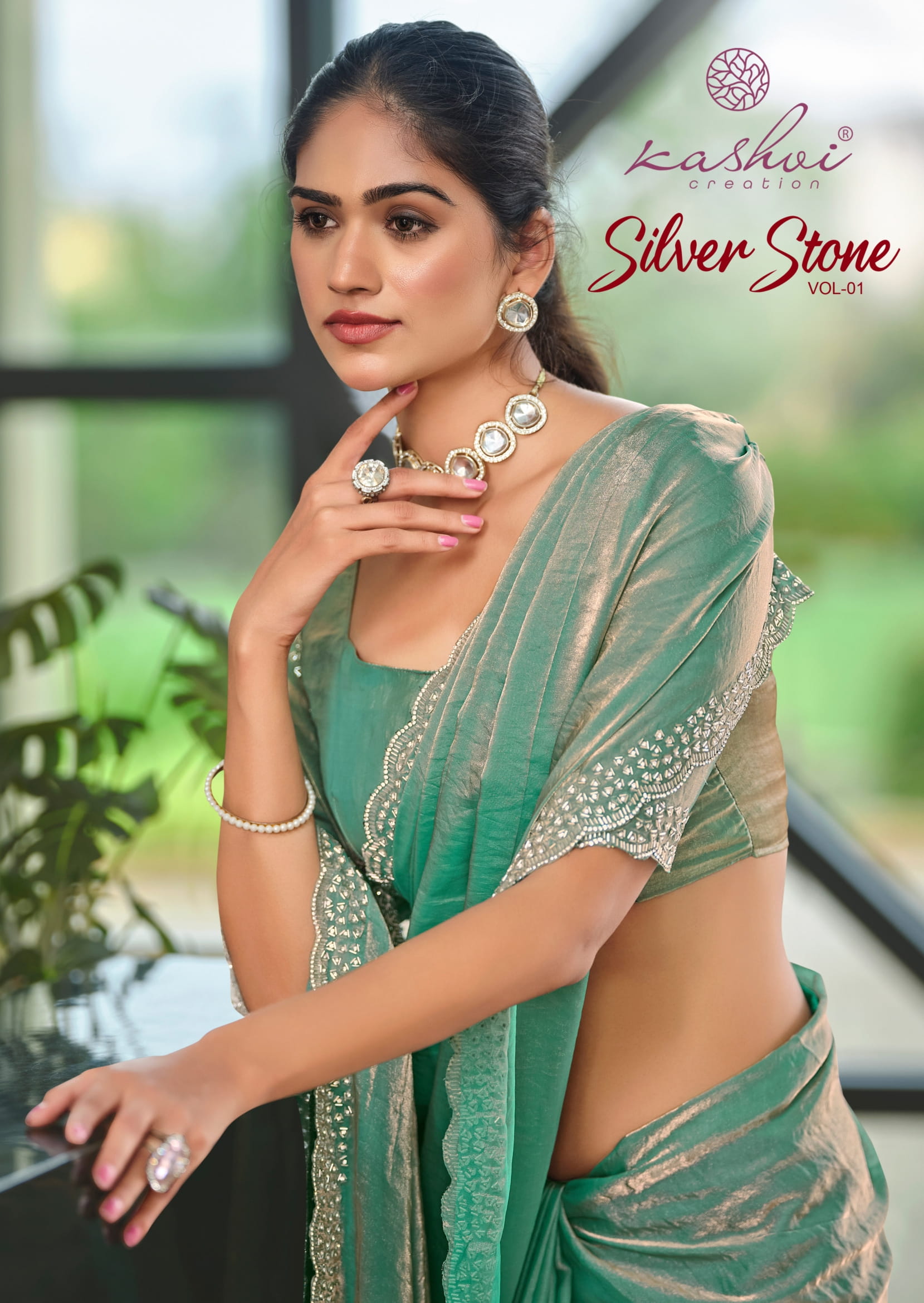 SILVER STONE VOL 1 BY KASHVI CREATION MALAI SILK HIT DESIGN SAREE