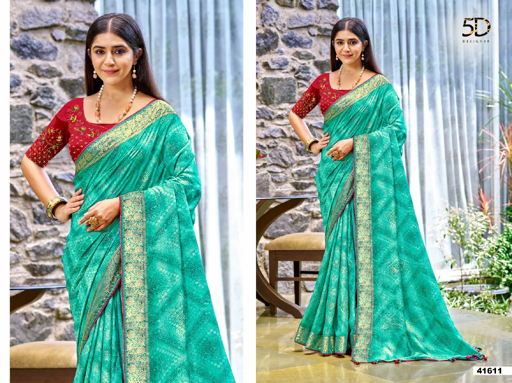 5D Designer Maala Vol-2 Wholesale Soft Silk Fabrics Sarees