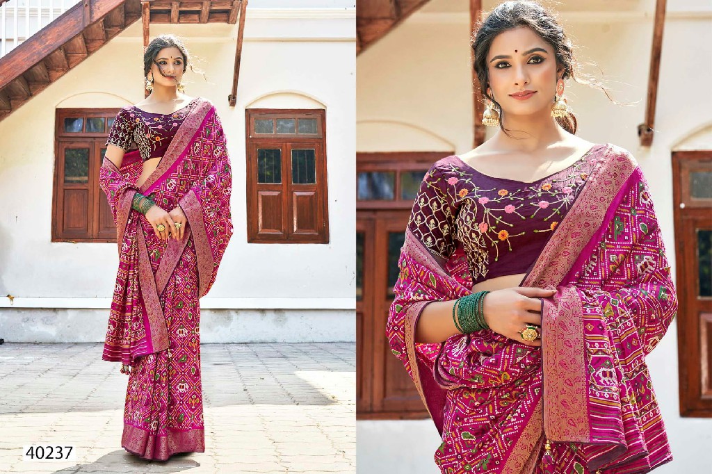 MALAI SILK VOL 3 BY 5D DESIGNER HIT DESIGN SILK JACQUARD SAREE WITH EMBROIDERED BLOUSE