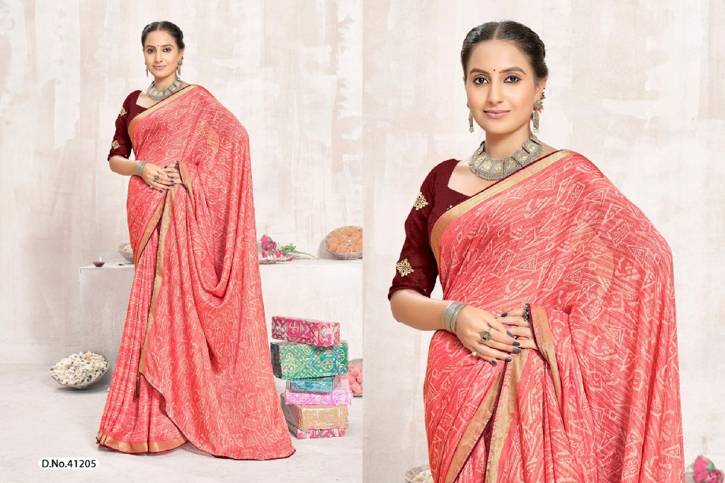 5D Designer Milton Wholesale Khadi Moss Georgette Ethnic Sarees