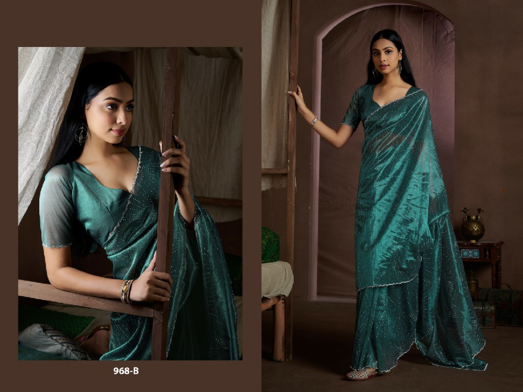 Mehak 968A To 968R Colour Wholesale Party Wear Ethnic Sarees