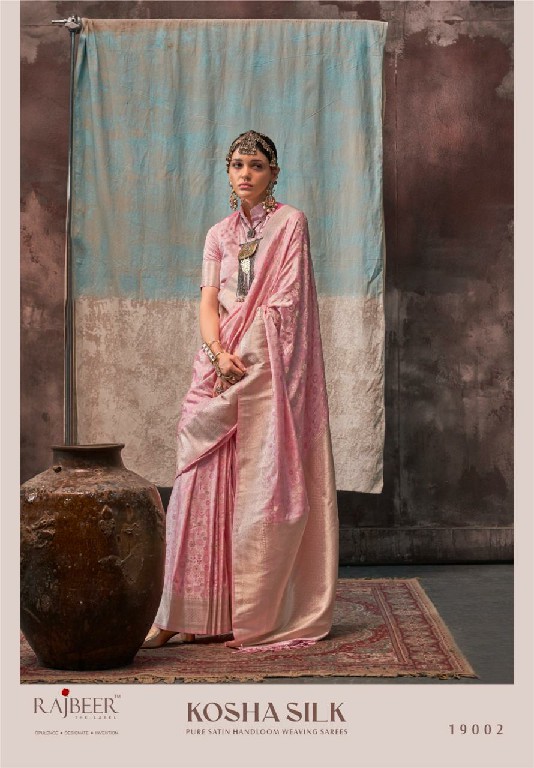 Rajbeer Kosha Silk Wholesale Pure Satin Handloom Weaving Silk Sarees