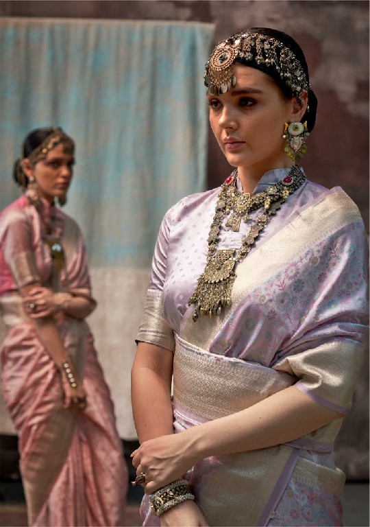 Rajbeer Kosha Silk Wholesale Pure Satin Handloom Weaving Silk Sarees