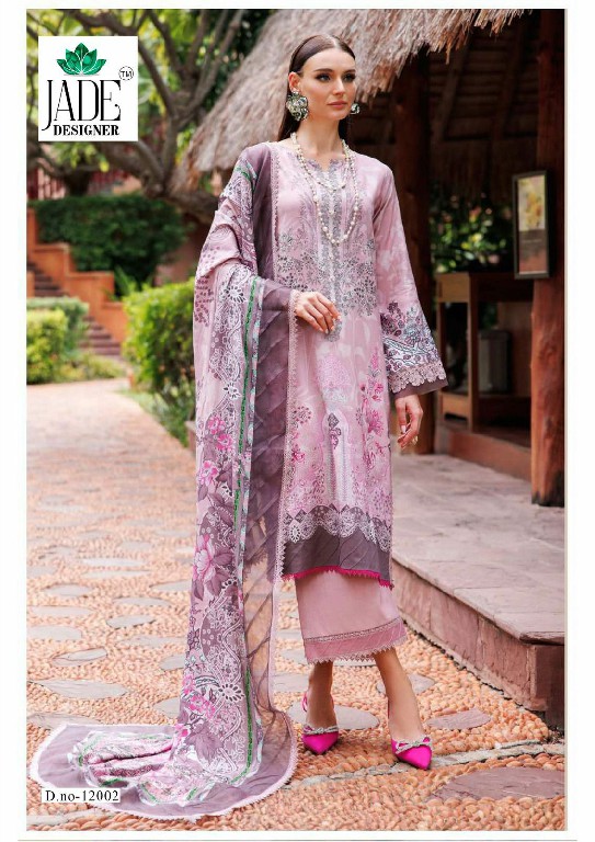 Jade Crimson Exclusive Heavy Lawn Vol-12 Wholesale Printed Dress Material