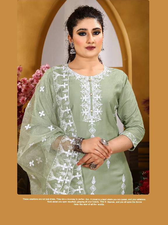 Krishna Trendz Summer Special Vol-4 Wholesale Roman Silk Kurti With Pant And Dupatta