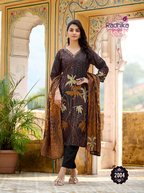 radhika lifestyle festive dairies vol 2 fullstitch muslin print ladies suits