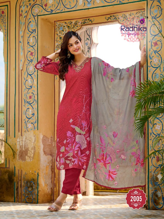 radhika lifestyle festive dairies vol 2 fullstitch muslin print ladies suits