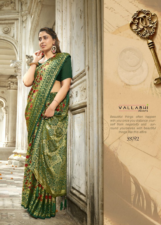 vallabhi prints swadesi latest fashion of floral prints saree