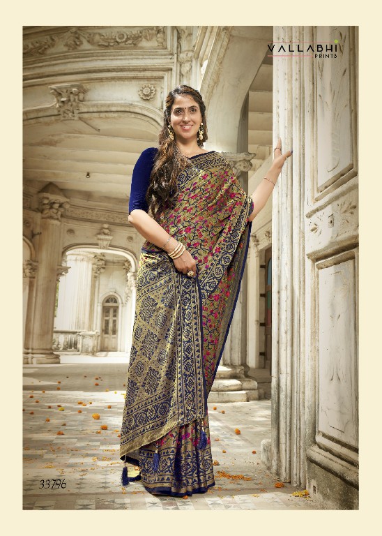 vallabhi prints swadesi latest fashion of floral prints saree