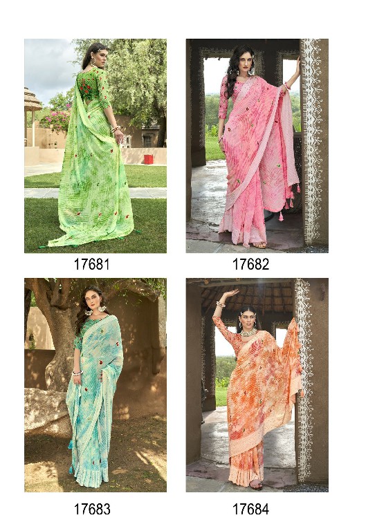 Vallabhi Ujala Vol-2 Wholesale Georgette Fabrics Indian Ethnic Sarees