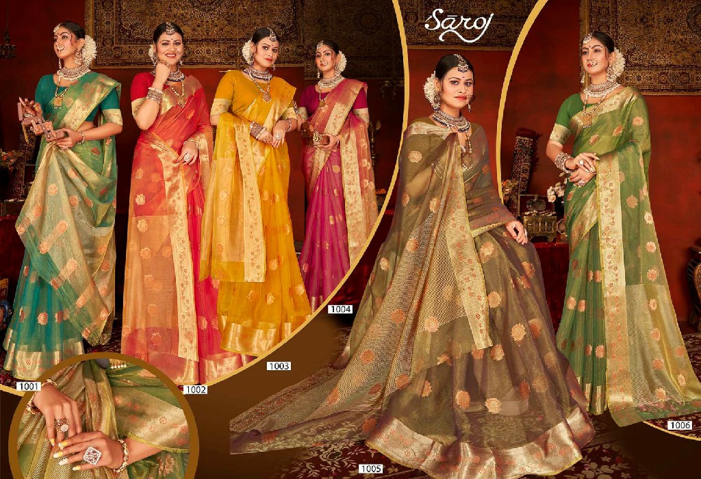 Saroj Irikaa Silk Vol-1 Wholesale Soft Simmer Silk Ethnic Sarees