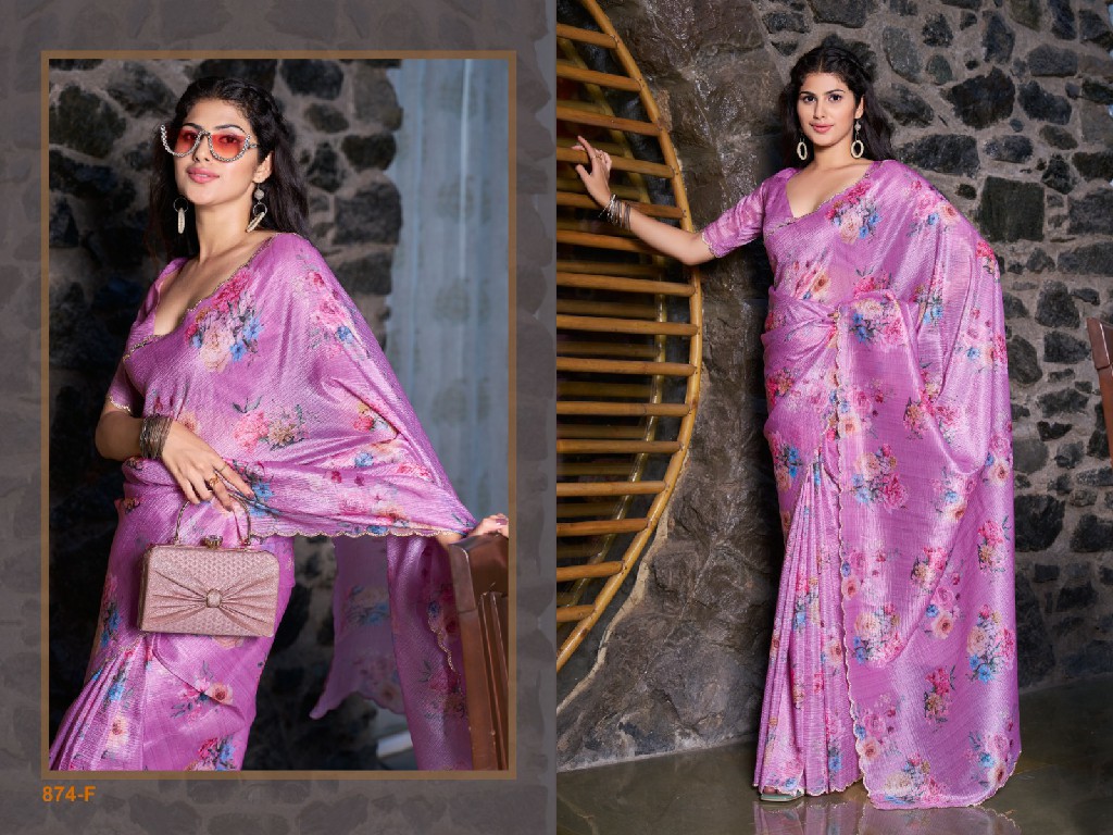 Mehak 874A To 874F Colour Wholesale Party Wear Ethnic Sarees