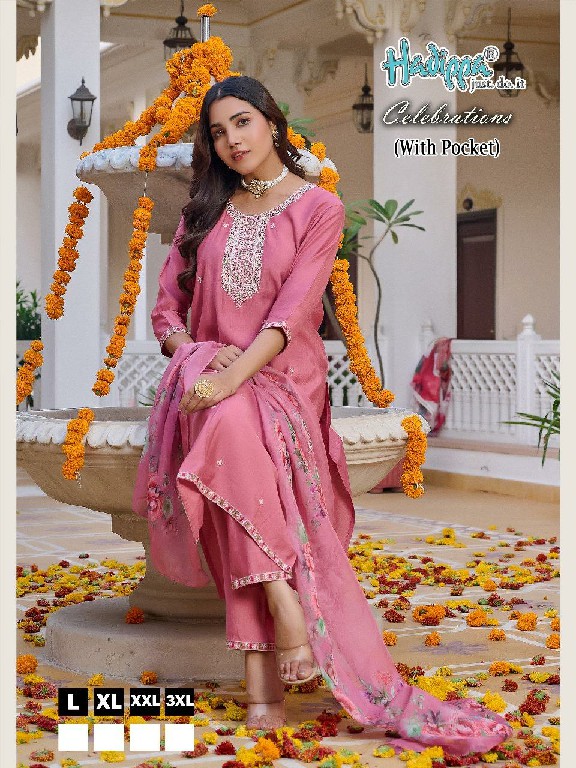 Hadippa Celebrations Vol-1 Wholesale Heavy Vetican Fabrics Readymade Suits