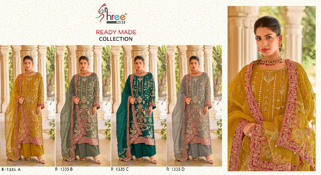 Shree Fabs R-1335 Wholesale Readymade Indian Pakistani Salwar Suits