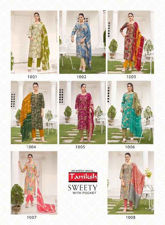 Taniksh Sweety Vol-1 Wholesale Vertical Fabrics Readymade 3 Piece Salwar Suits