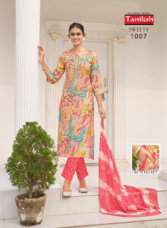 Taniksh Sweety Vol-1 Wholesale Vertical Fabrics Readymade 3 Piece Salwar Suits