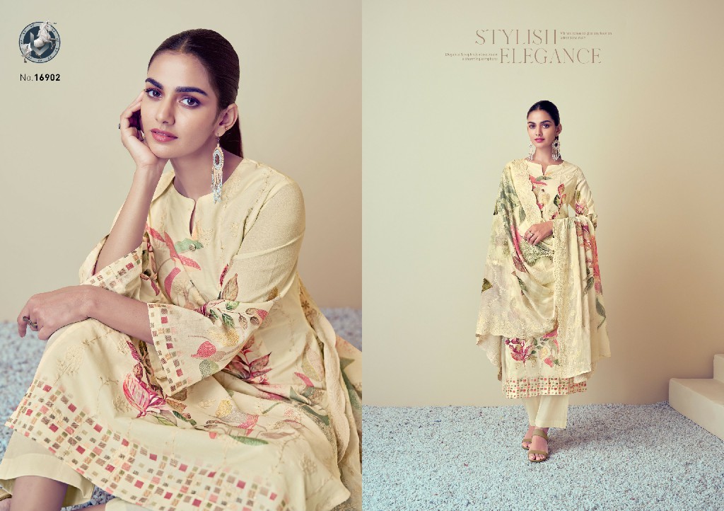 Vivek Flower Girl Vol-6 Wholesale Cotton Lawn With Work Salwar Suits