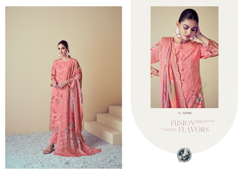 Vivek Flower Girl Vol-6 Wholesale Cotton Lawn With Work Salwar Suits