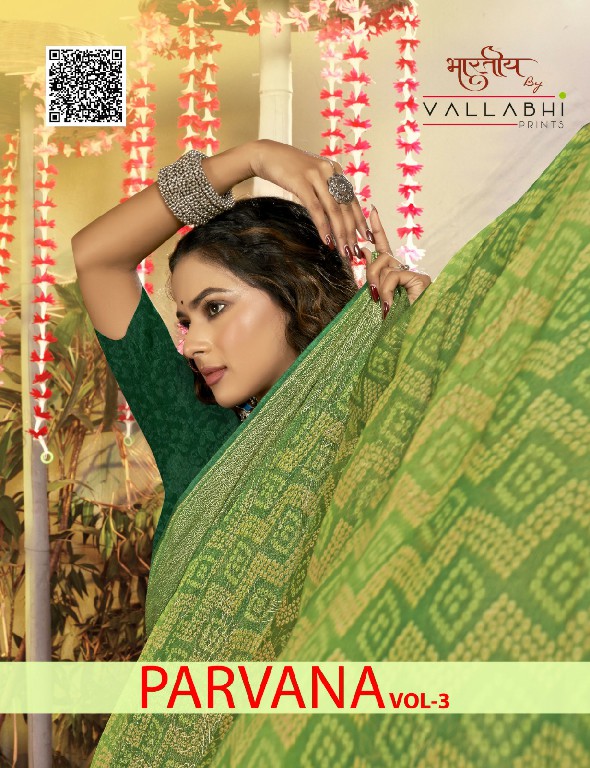 Vallabhi Parvana Vol-3 Wholesale Brasso Fabrics Ethnic Sarees