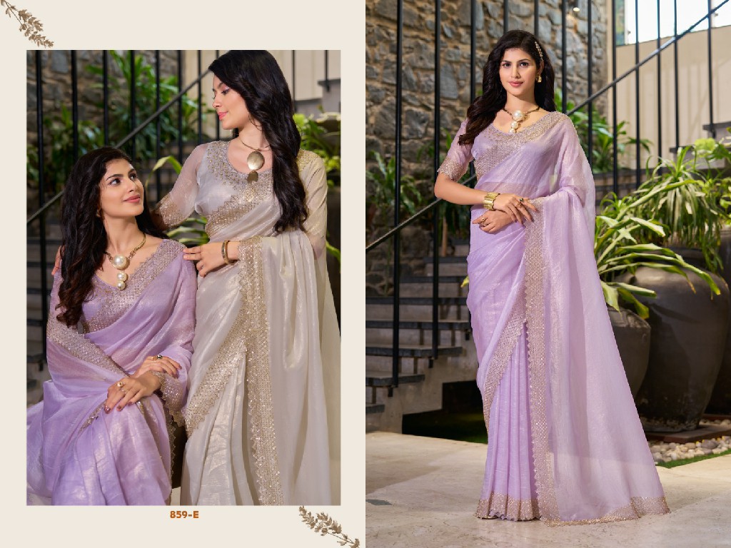 Mehak 859A To 859E Colour Wholesale Party Wear Ethnic Sarees