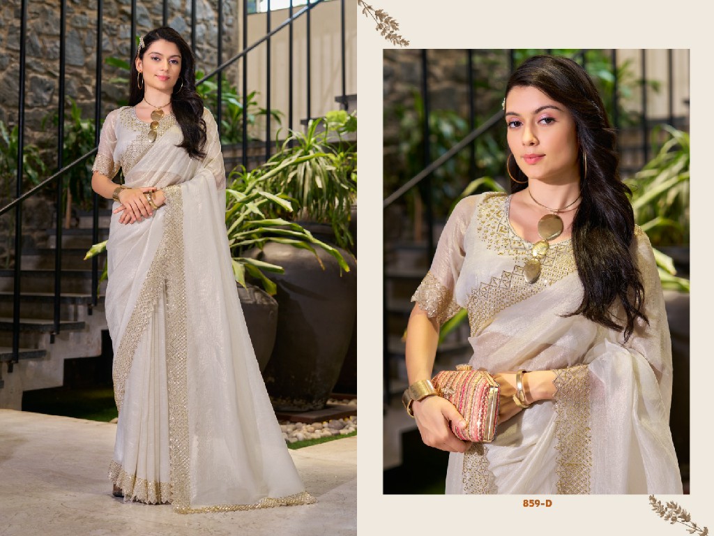 Mehak 859A To 859E Colour Wholesale Party Wear Ethnic Sarees