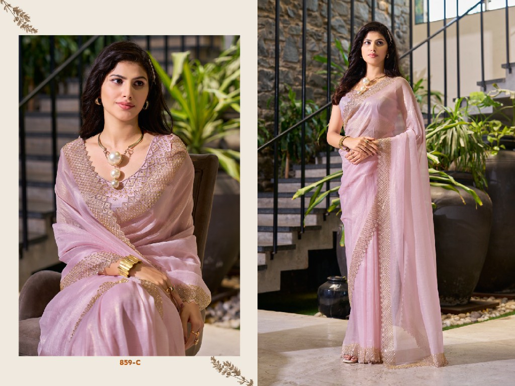 Mehak 859A To 859E Colour Wholesale Party Wear Ethnic Sarees