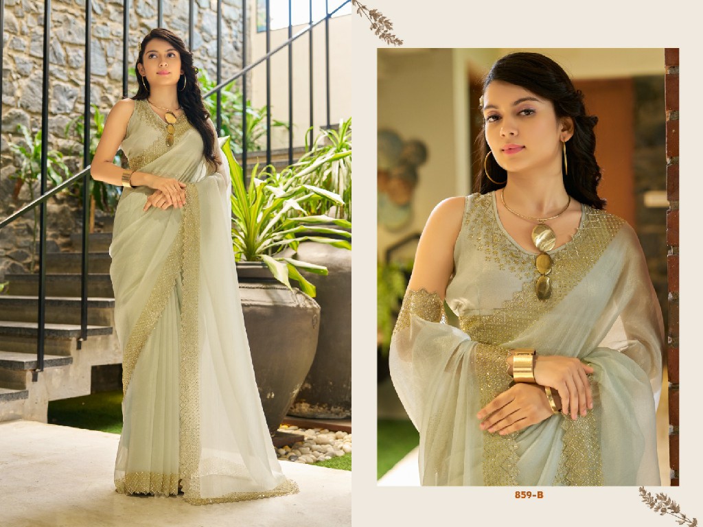 Mehak 859A To 859E Colour Wholesale Party Wear Ethnic Sarees