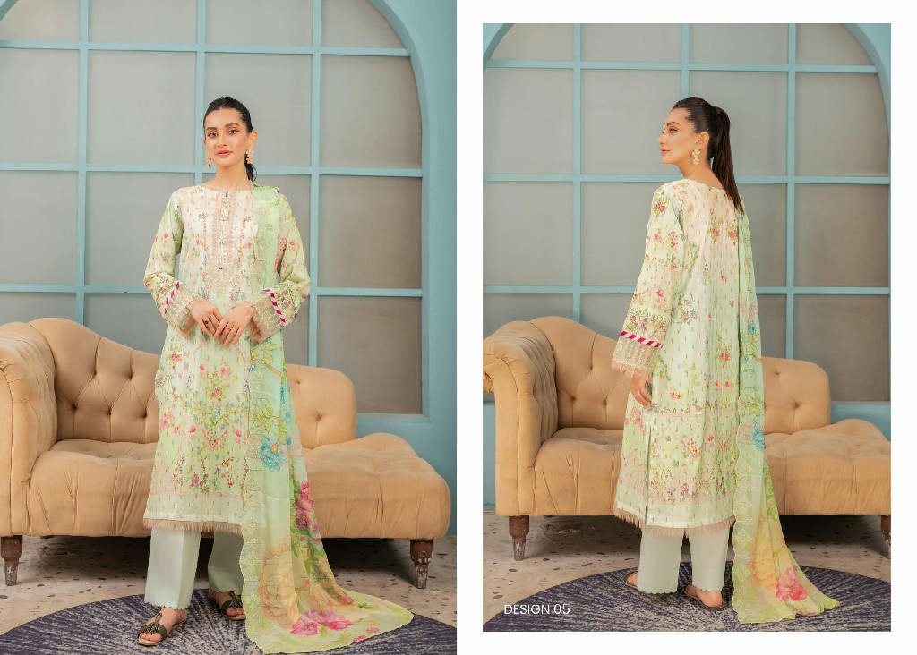Gulljee Vienna Embroidered Lawn 24 Three Piece Pakistani Salwar Suits