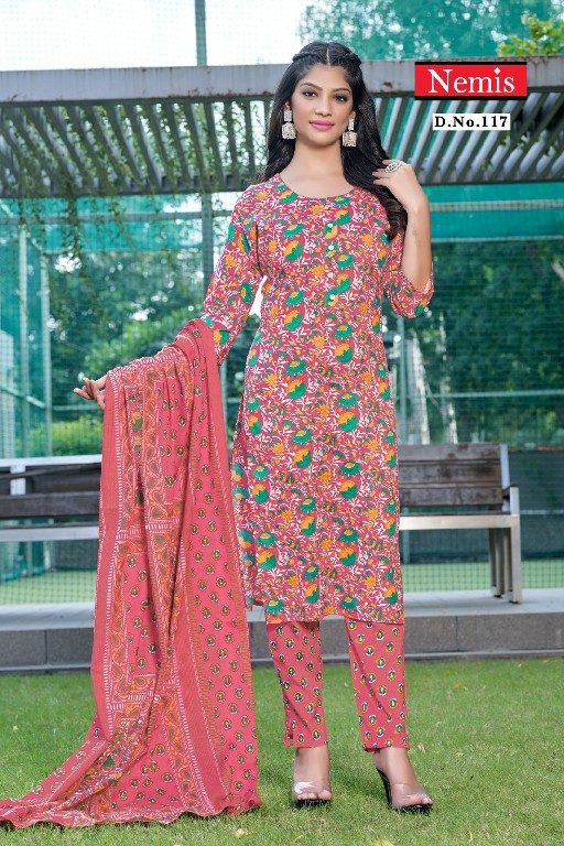 Nemis Aashiya Wholesale Cotton Print Readymade Salwar Suits Combo