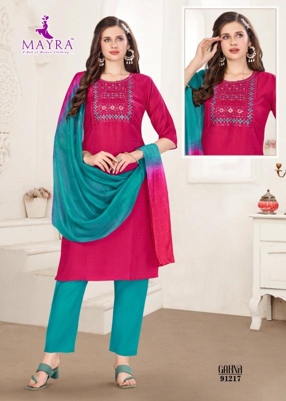 mayra fashion gahna vertican dobi printed readymade 3pcs suits
