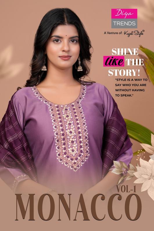 monacco vol 1 by diya trends readymade modal silk plus size 3pcs suits