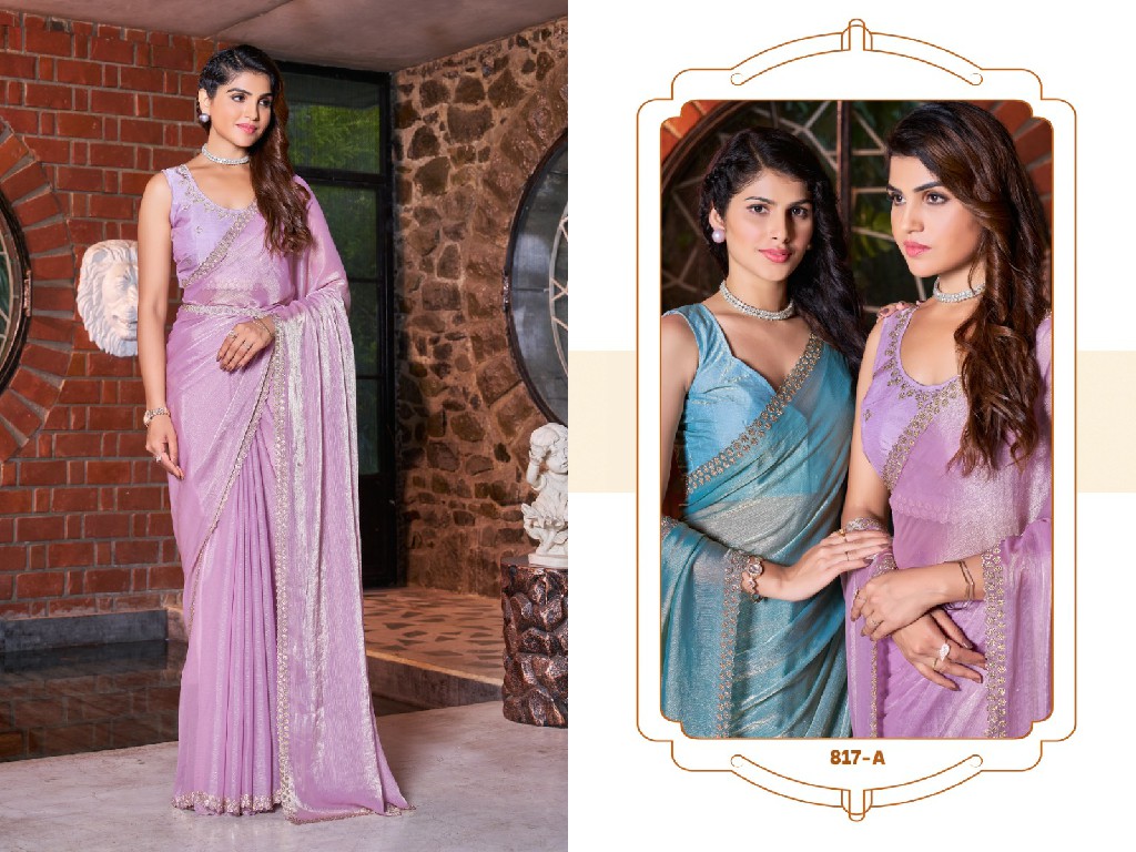 Mehak 817A To 817E Colour Wholesale Party Wear Ethnic Sarees