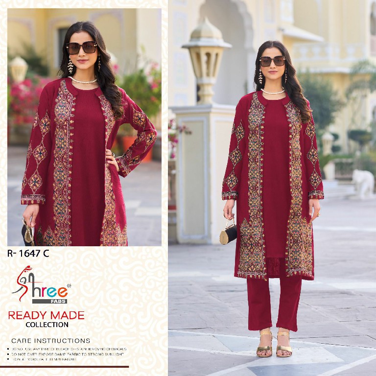 Shree Fabs R-1647 Wholesale Readymade Pakistani Concept Woolen Suits