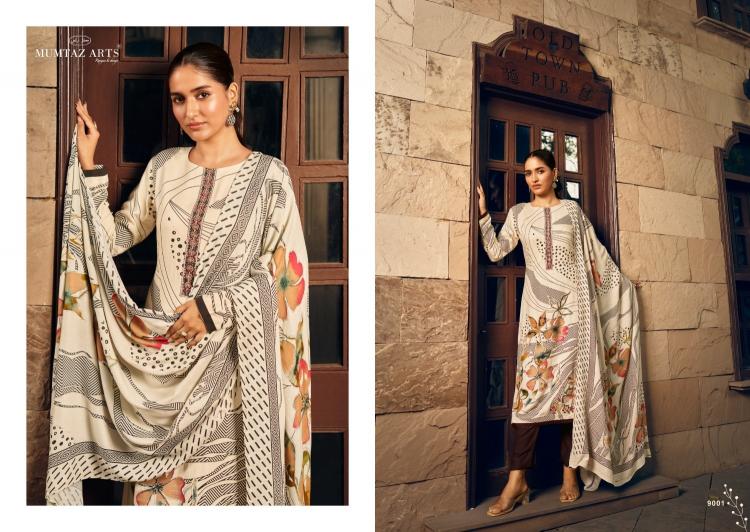mumtaz artz tannah unique print viscose pashmina winter unstitch suits