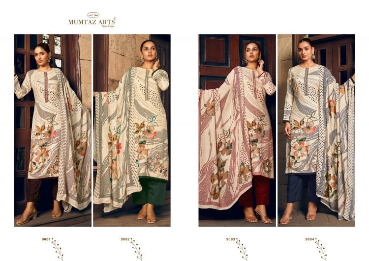 mumtaz artz tannah unique print viscose pashmina winter unstitch suits