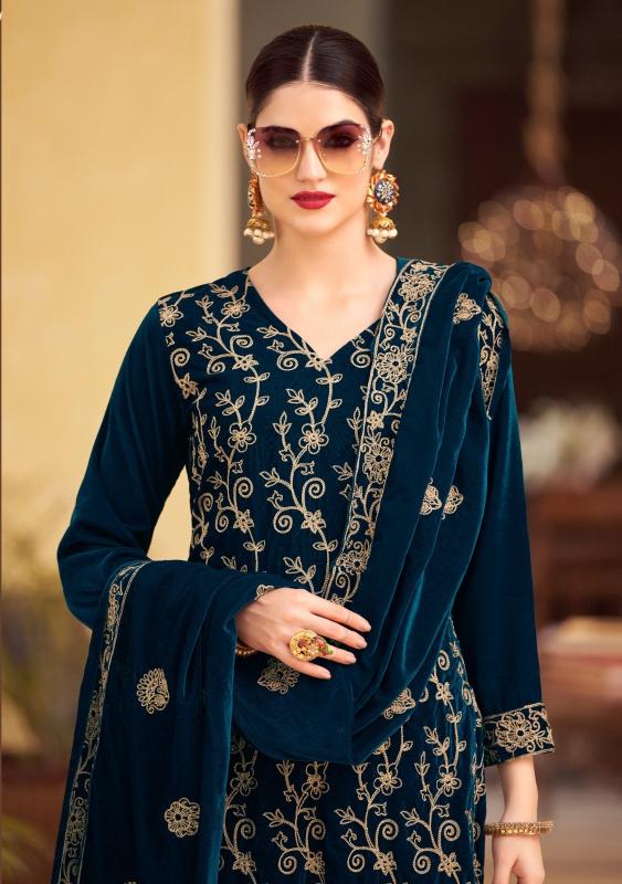 alok suits suroor velvet designer winter wear unstitch ladies suits