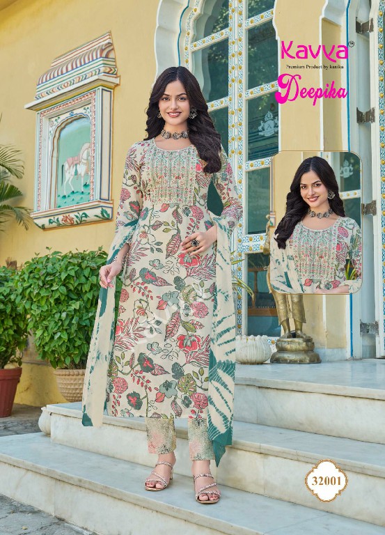 deepika vol 32 by kavya embroidery capsule fullstitch plus size suits