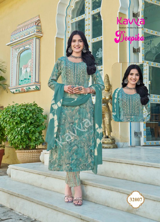 deepika vol 32 by kavya embroidery capsule fullstitch plus size suits