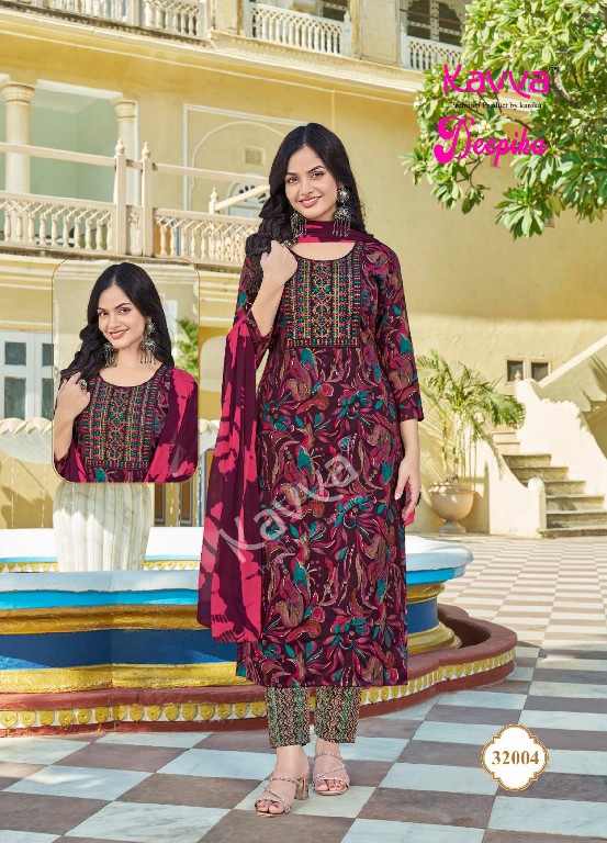 deepika vol 32 by kavya embroidery capsule fullstitch plus size suits