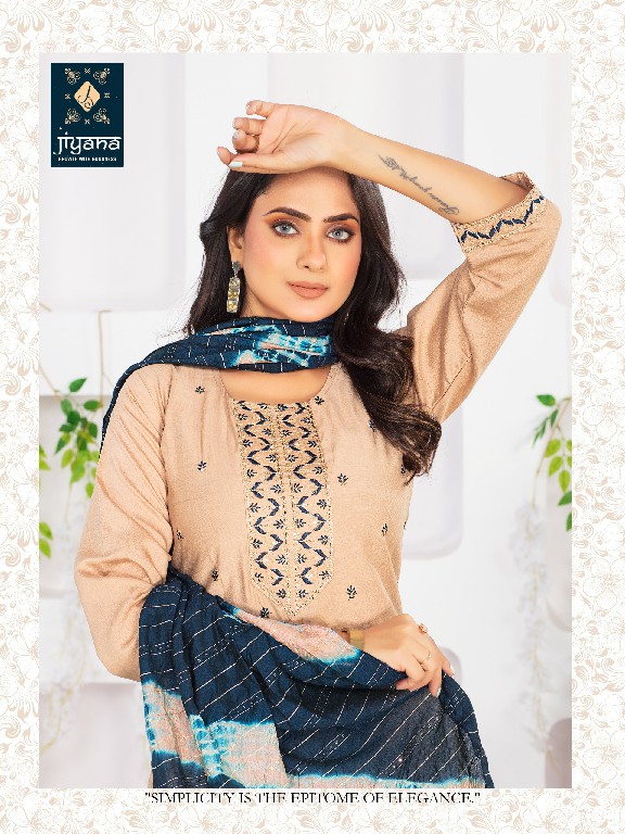 zam zam by jiyana embroidery work mango silk readymade ladies suits