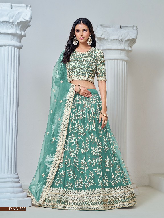 Mehvish Vol-6 Wholesale Designer Net Fabrics Lehenga Choli