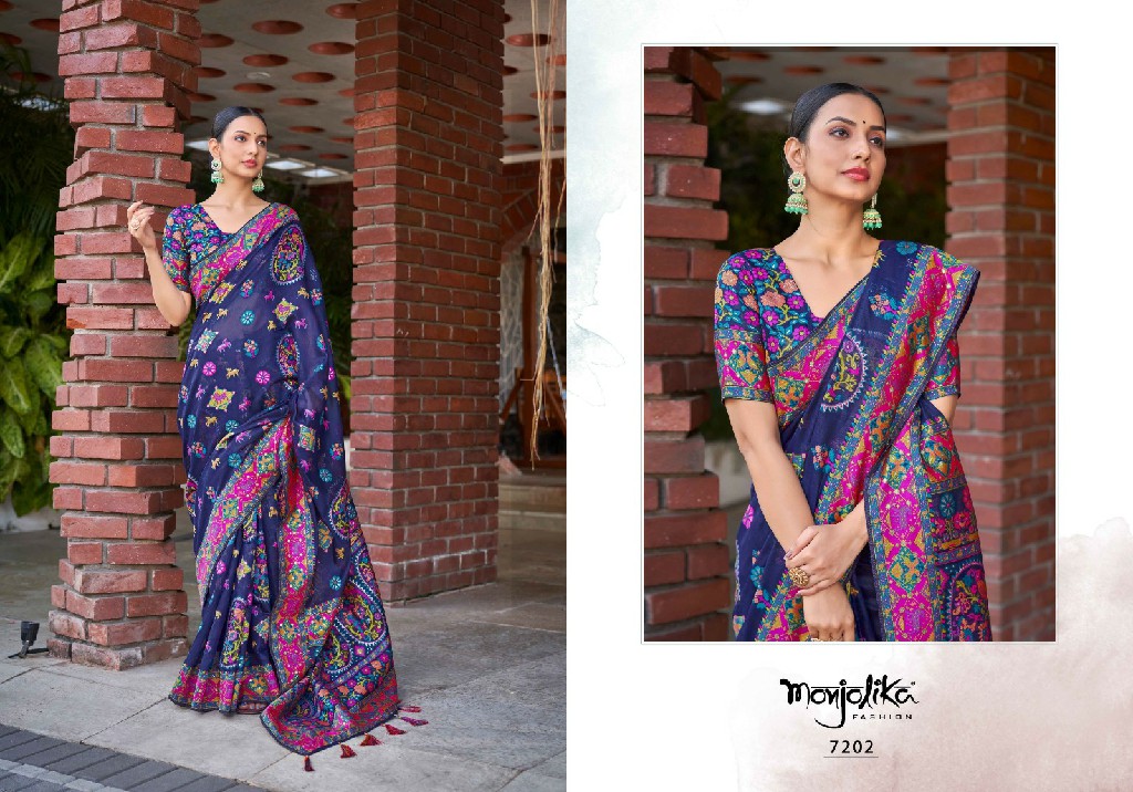 Monjolika Manjika 7200 Series Wholesale Festive Ethnic Sarees