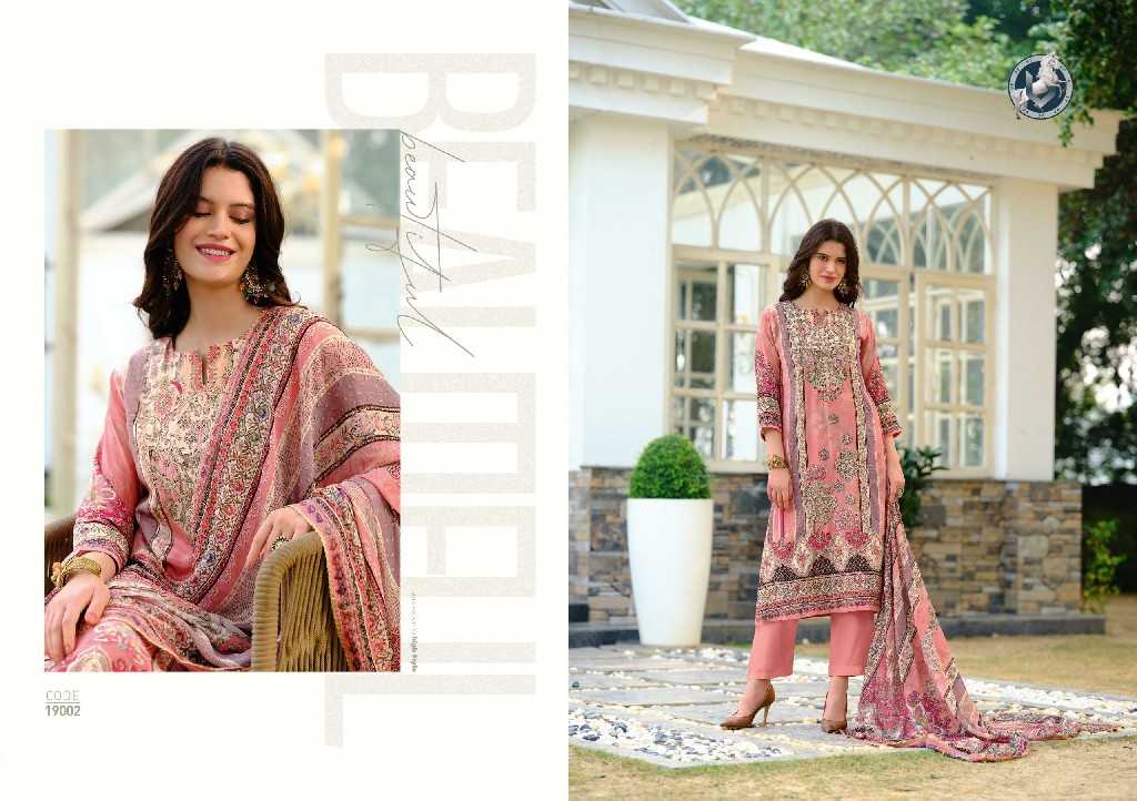 VIvek Parina Vol-25 Wholesale Pure Natural Crepe With Handwork Salwar Suits