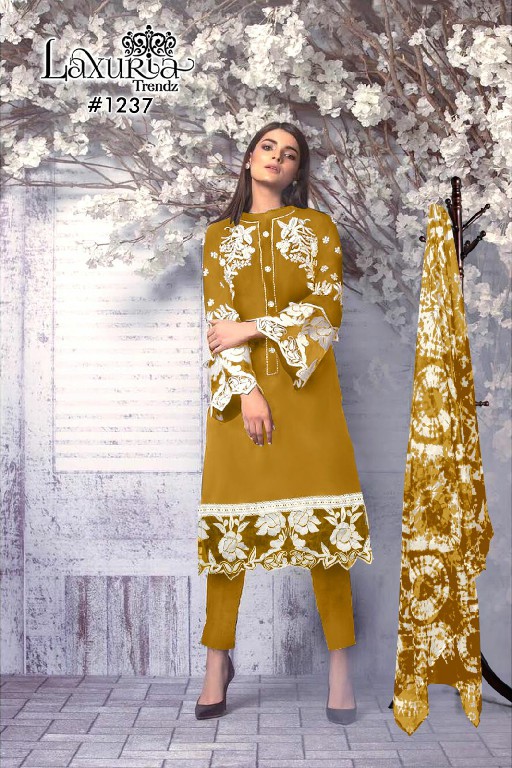 Laxuria D.no 1237 Wholesale Luxury Pret Collection in TUNIC And Pant Collection