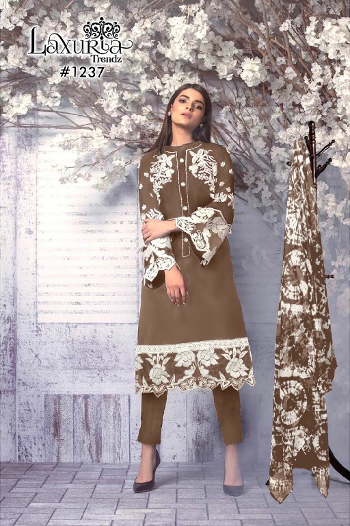 Laxuria D.no 1237 Wholesale Luxury Pret Collection in TUNIC And Pant Collection