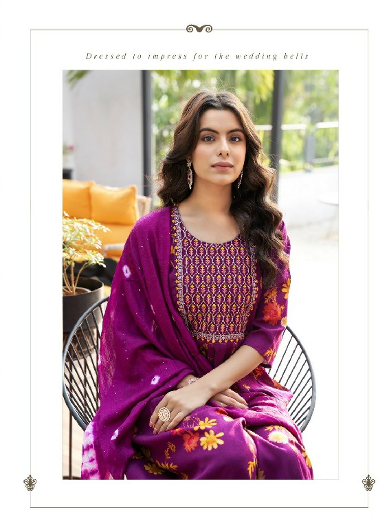 Kushals Morni Vol-3 Wholesale Rinkle Fabrics Naira Cut Kurtis With Pant And Dupatta