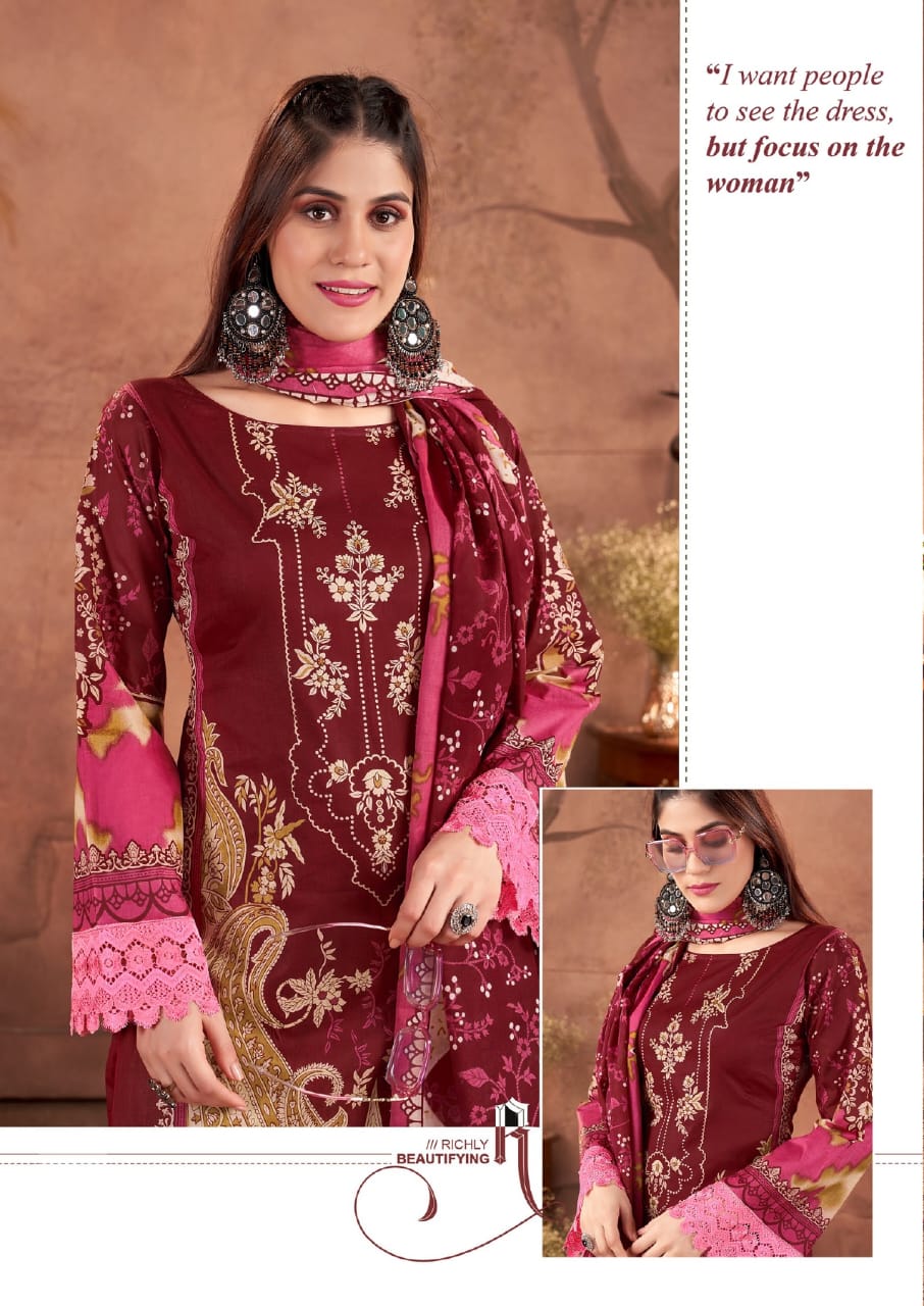 Keshar Fazilat Vol-5 Wholesaler Cotton Karachi Dress Material