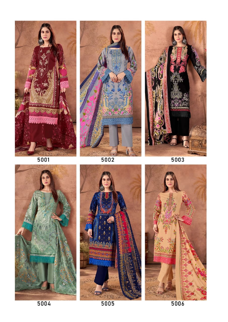 Keshar Fazilat Vol-5 Wholesaler Cotton Karachi Dress Material